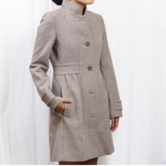 J. Crew Lady Day Wool Blend Coat in Oatmeal Size 4 - Picture 1 of 12
